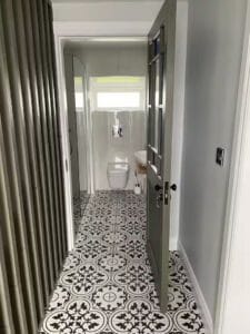 Farmhouse entrance bathroom