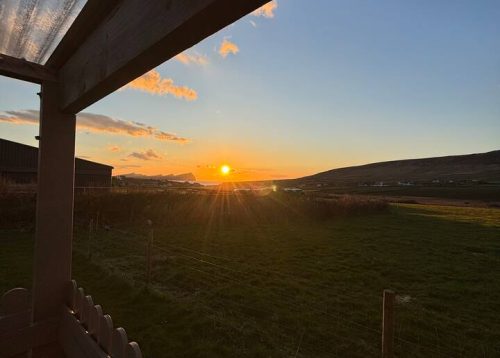 Farmhouse Viewing Area sunset